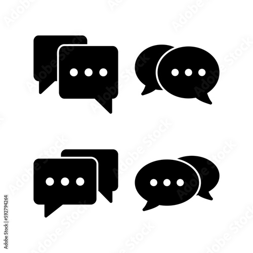 Chat icon vector illustration. speech bubble sign and symbol. comment icon. message
