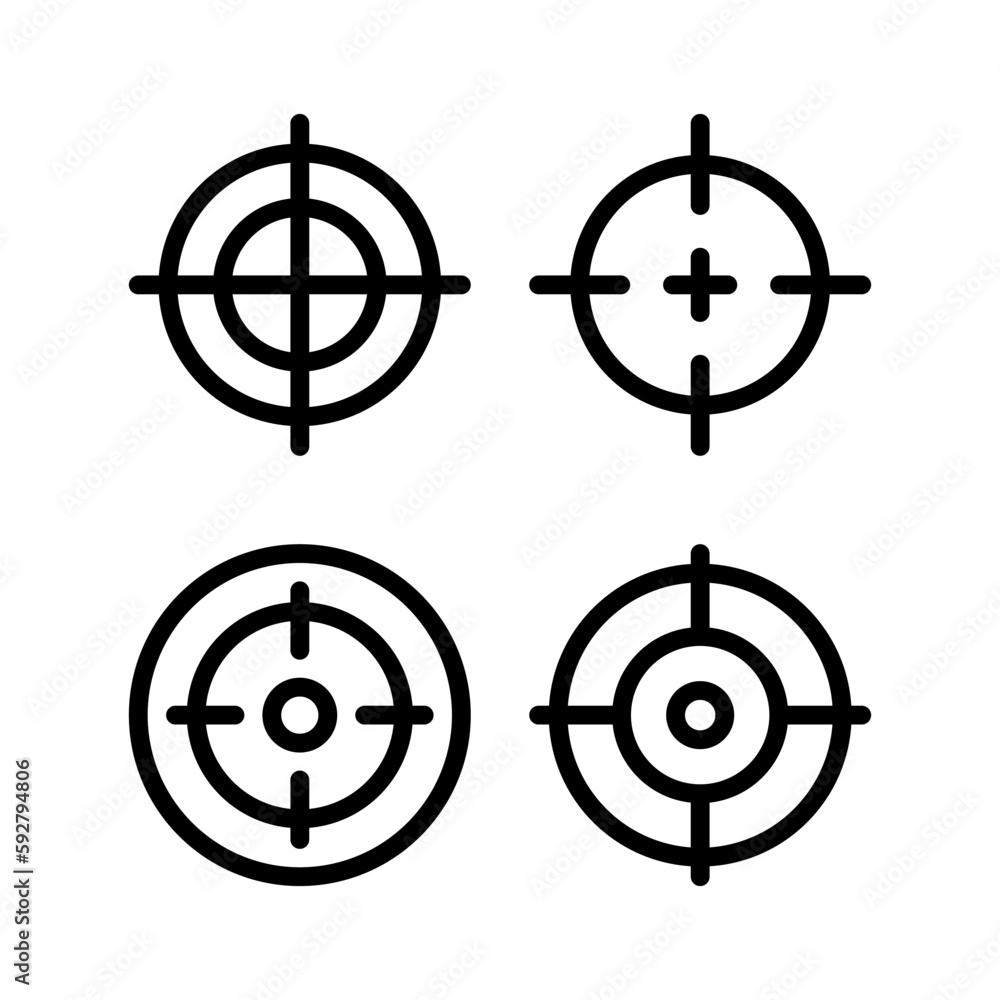 Target icon vector illustration. goal icon vector. target marketing sign and symbol