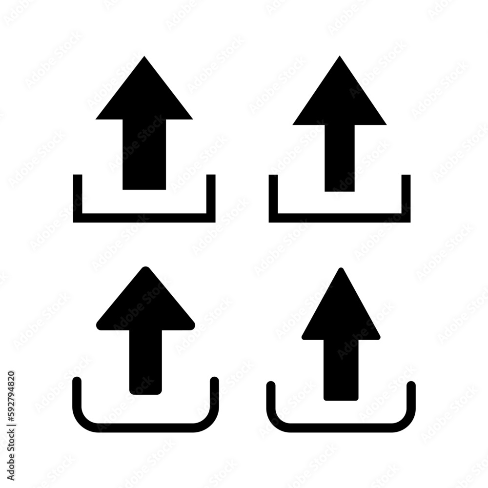 Upload icon vector illustration. load data sign and symbol Upload icon vector illustration. load data sign and symbol