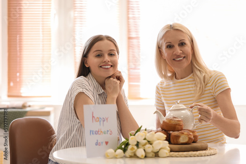 Mature woman with her daugh...