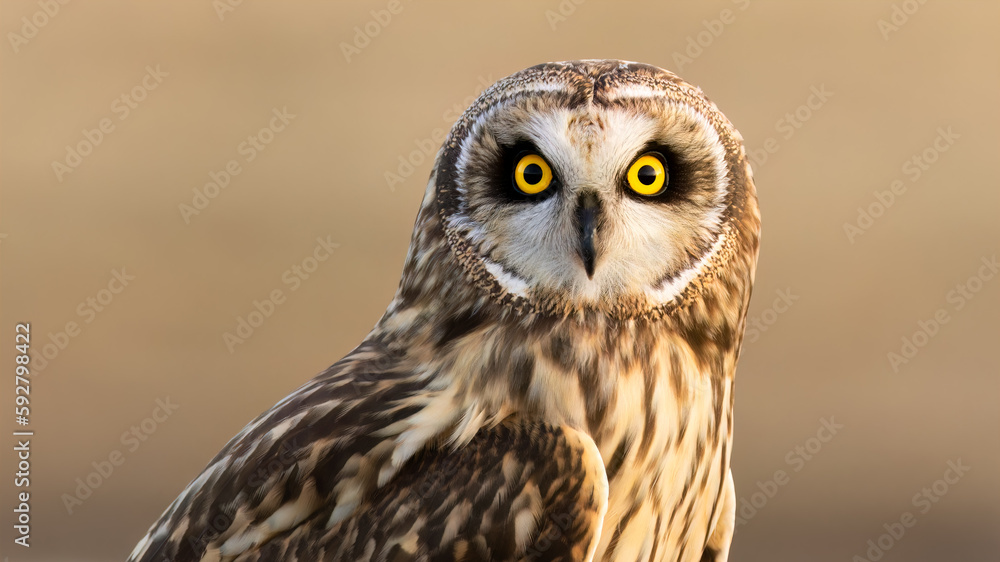 Fototapeta premium Short Eared Owl