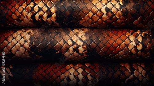 Generative AI Snake Skin: Next-Level Texture for High-Tech Design Projects.