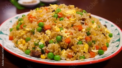 Get a taste of China with Yang Chow Fried Rice - A colorful and delicious dish that's perfect for any meal