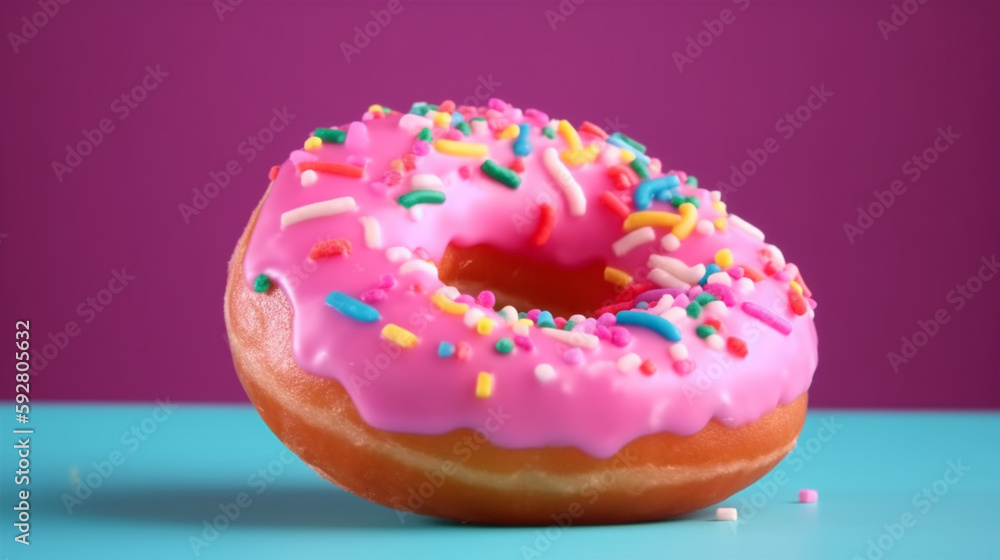 Pink Delight: Indulge in a Delicious Donut Treat Pink Delight: Indulge in a Delicious Donut Treat