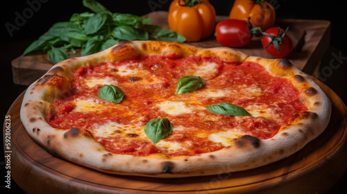 Delicious Italian Pizza - A Mouthwatering Photo