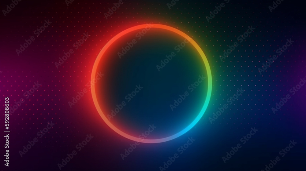 Obraz premium Gradient glow light modern gradient frame background blur pattern Generative AI