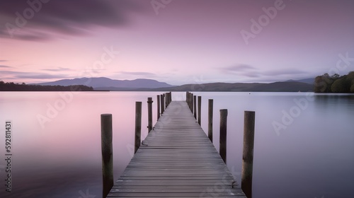 pier on the lake © Keir