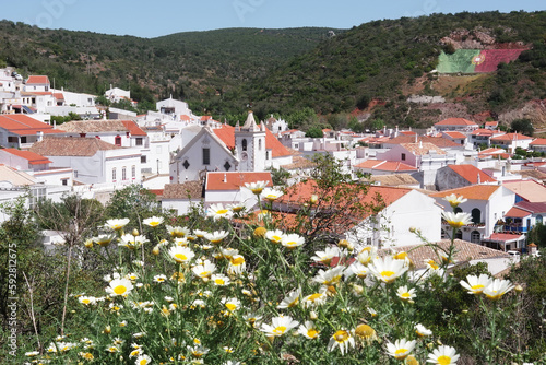 andscape of Alte village, algarve region, Portugal