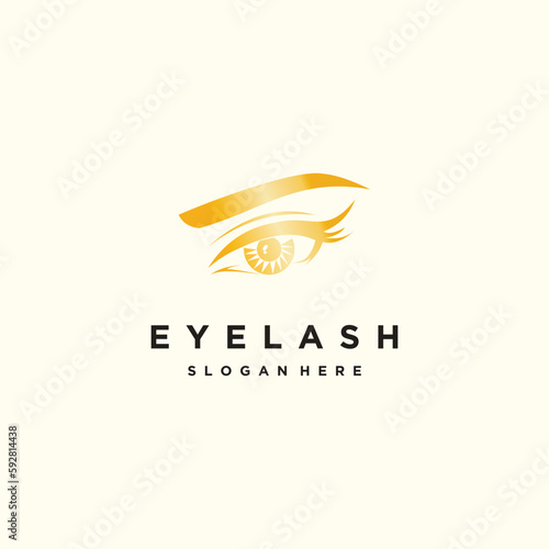 Eyelashes logo design with fresh and unique creative idea