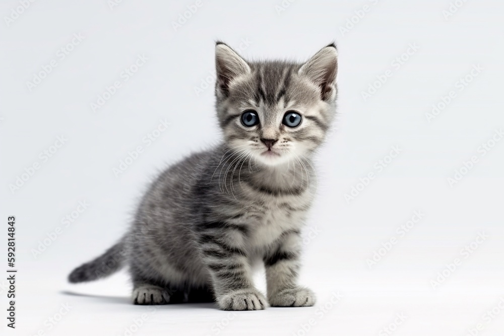 british kitten isolated on white british kitten isolated on white