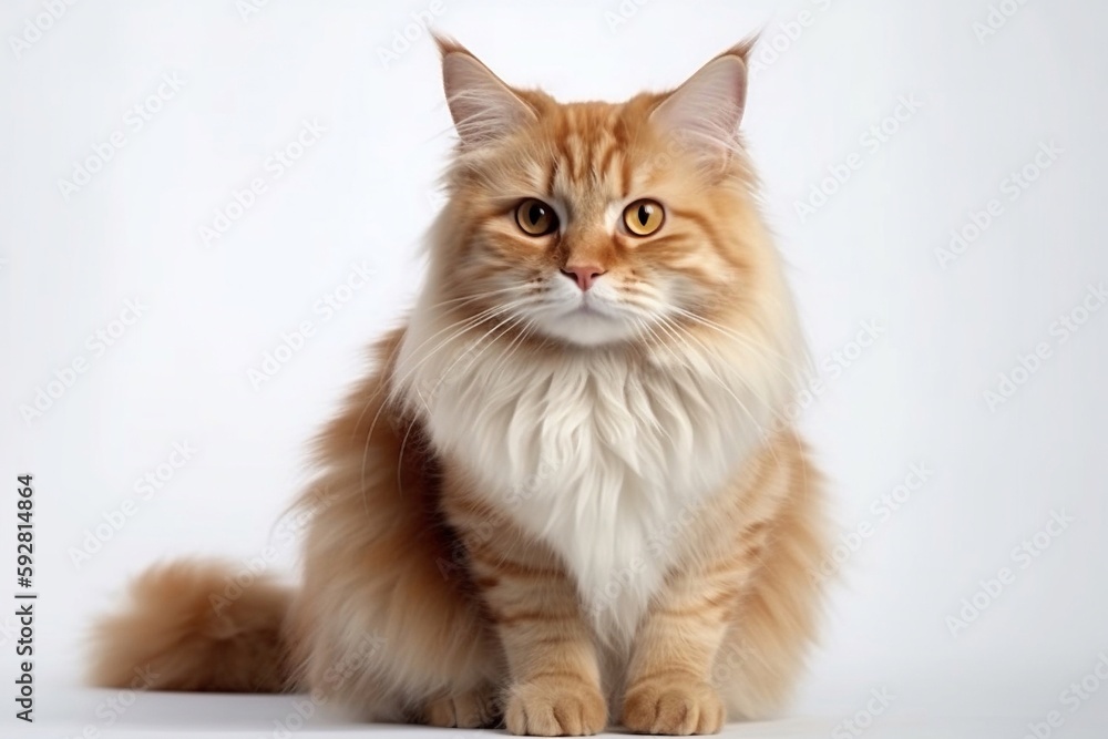 Obraz premium brown british kitten isolated on white