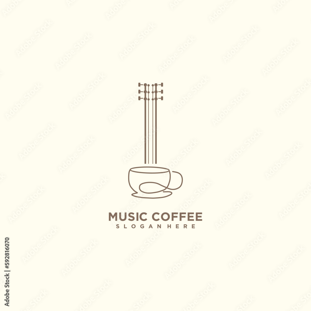 MUSIC COFFEE LOGO DESIGN 