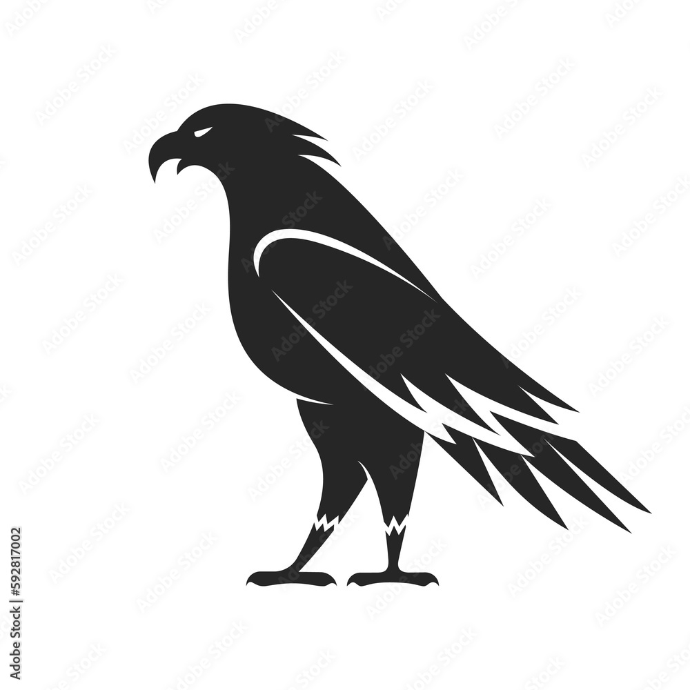 Fototapeta premium An eagle design isolated on transparent background. Birds. Wild Animals.