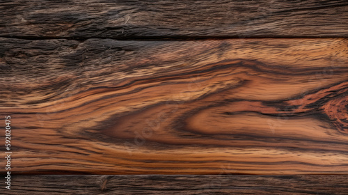 Brazilian Rosewood Driftwood Wooden Texture Background - generative ai