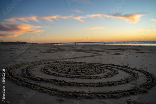 swirl on the beach