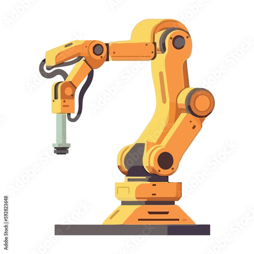 Robotic arm working automated machinery