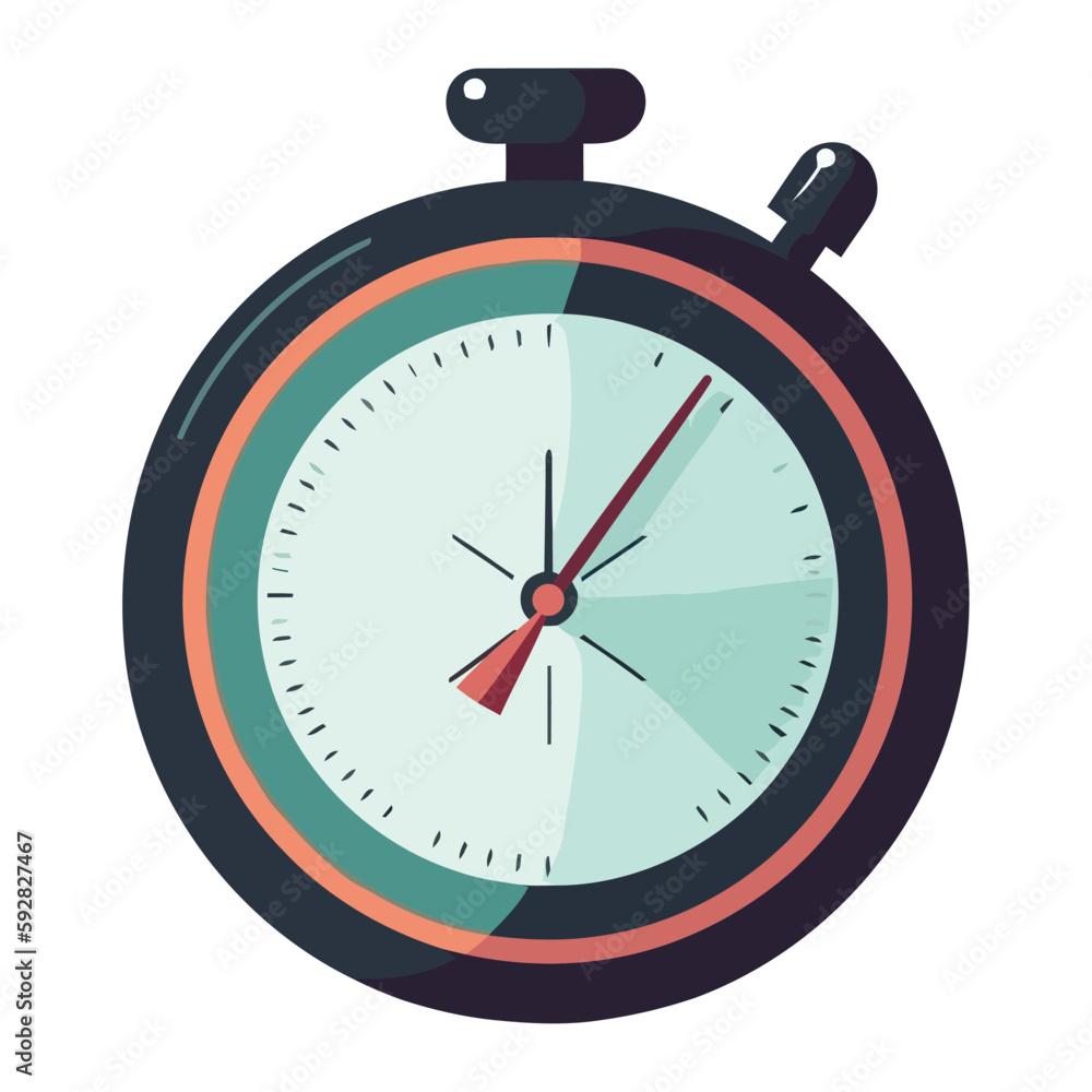 Countdown symbol on stopwatch measures time accurately Countdown symbol on stopwatch measures time accurately