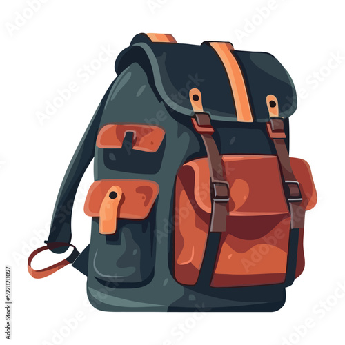 Backpack adventure equipment for hiking journey