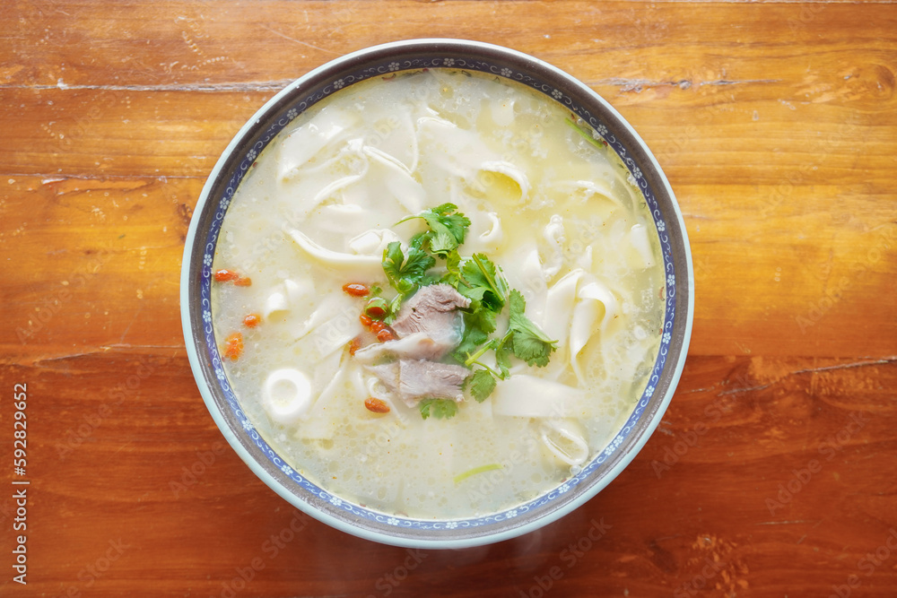 Chinese Food Mutton Stewed Noodles in Henan Province Chinese Food Mutton Stewed Noodles in Henan Province