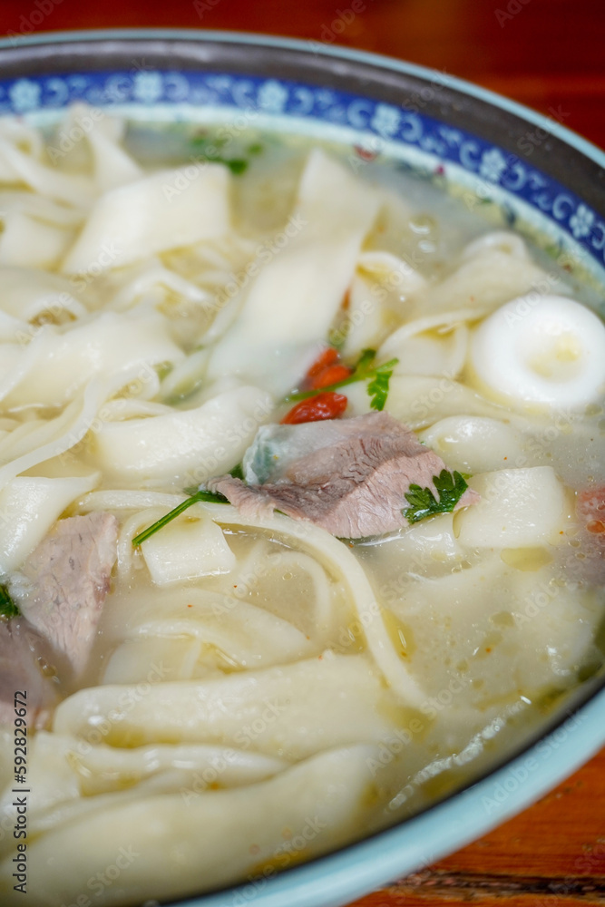 Chinese Food Mutton Stewed Noodles in Henan Province Chinese Food Mutton Stewed Noodles in Henan Province