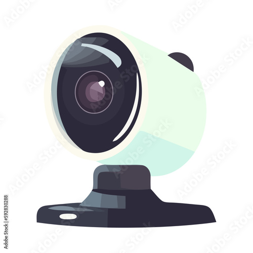 Watching, spying with modern camera