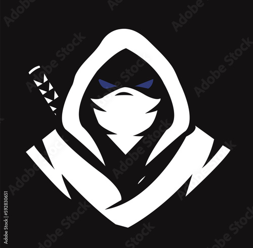 Silent Shadow: A Stealthy Ninja Concealed in the Darkness