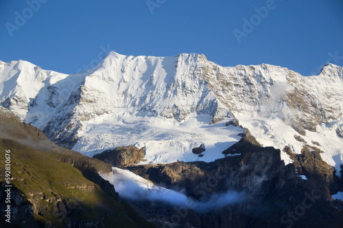 ridge in Bernese range near Jungfrau