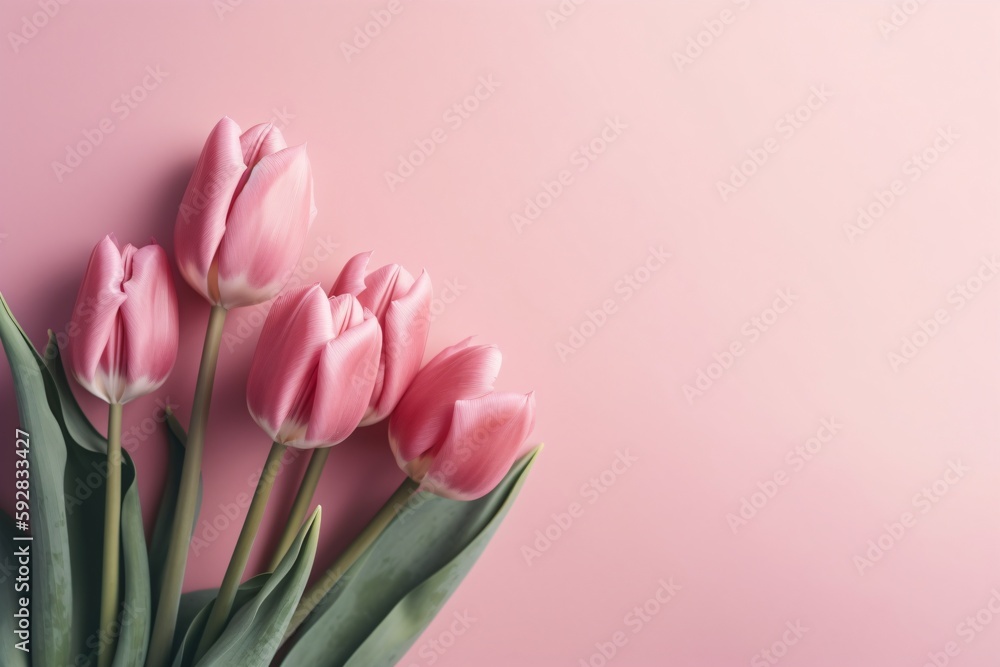 Close-up of blooming tulips flowers Close-up of blooming tulips flowers