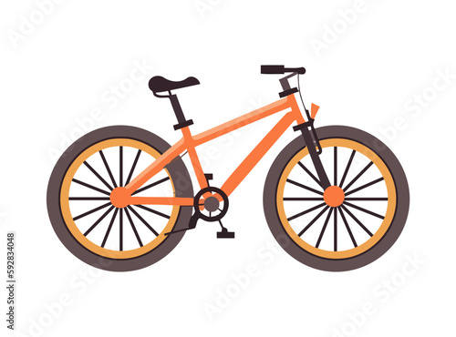 Modern illustration of cycling activity