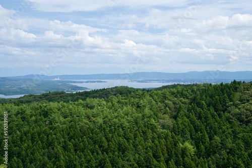 forest and sky from Besshodake Sky Deck Noto Yumeterasu,