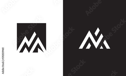 mountain logo design modern simple symbol icon vector