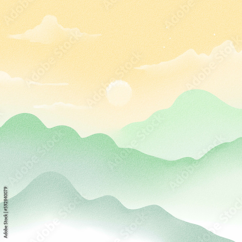 illustration of mountains