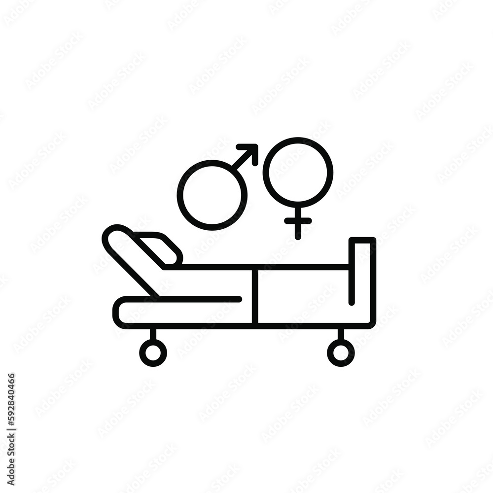 Stockvector Gender reassignment surgery. Medical procedure to help