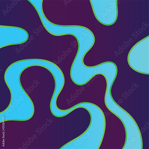 Colorful geometric background. Fluid shapes composition. Abstract background color gradient geometric ornament seamless pattern background design