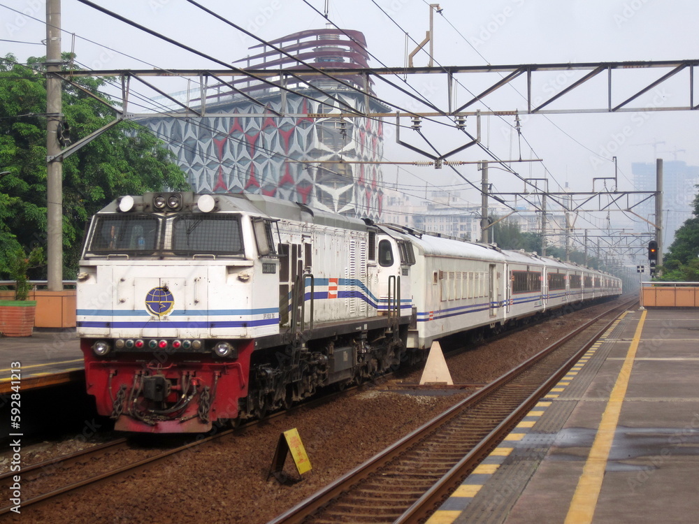 Recently Indonesian Train with Old Perumka Livery