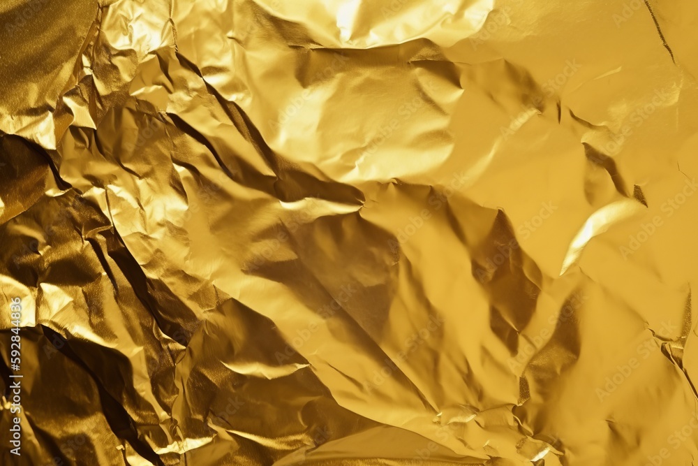 Modern gold foil texture background for element design created with Generative AI Modern gold foil texture background for element design created with Generative AI