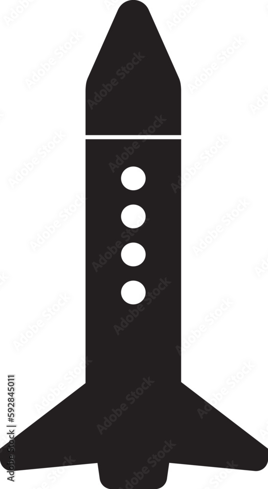 Obraz premium Rocket vector icon