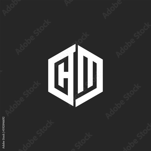 letter CW concept logo design vector illustrations 