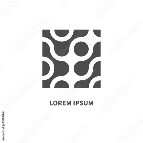 Innovation, logo technology, dots icon, science concept