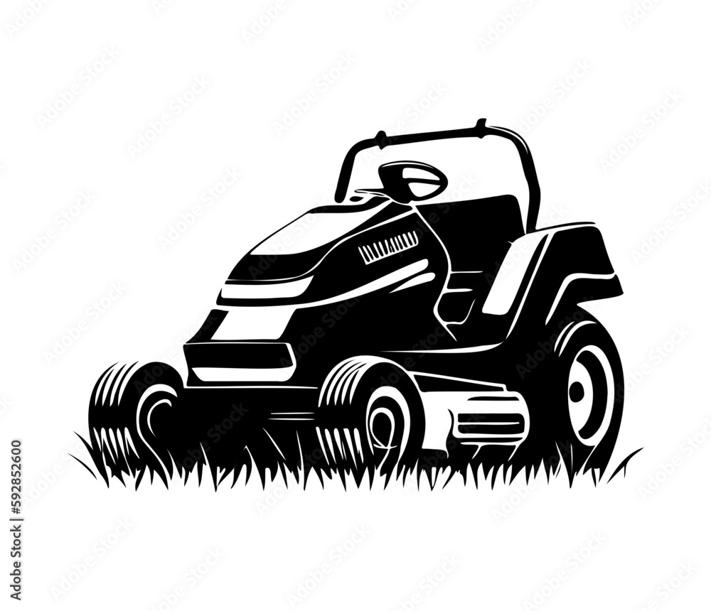 lawn mower icon. Simple illustration of electric lawn mower vector icon