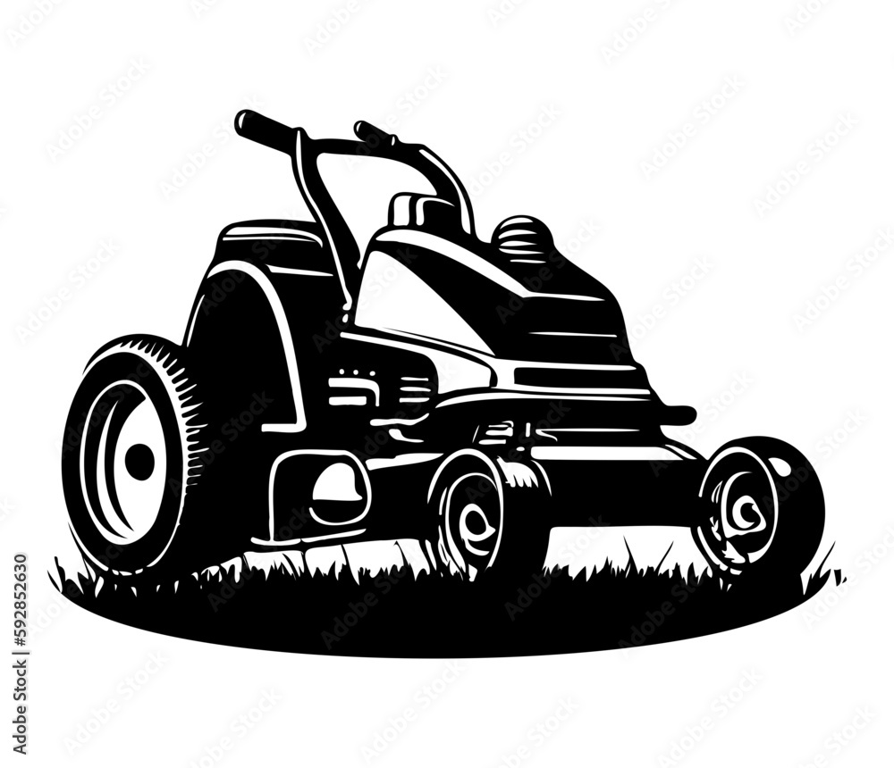 lawn mower icon. Simple illustration of electric lawn mower vector icon