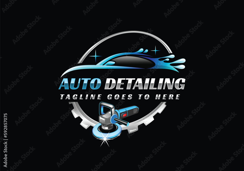 Car detailing logo auto detailing logo car polish logo car service logo