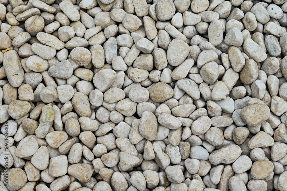 Full frame of clean white pebbles closeup Full frame of clean white pebbles closeup
