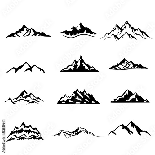 Mountain Silhouette SVG, Mountain Bundle svg, Mountain svg, Mountain Clipart, Mountain Cricut, Mountain Bundle png, Outdoor Design svg, Svg Files for Cricut