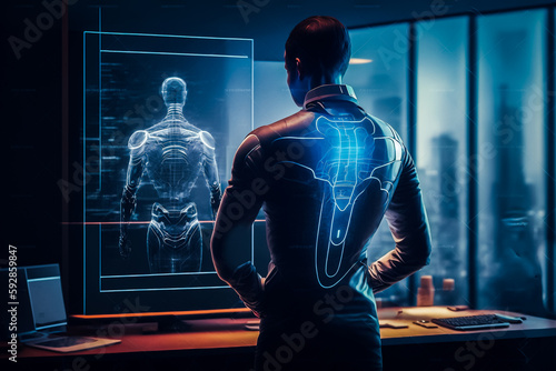 Médecine du futur, transhumanisme - Générative IA © Concept Photo Studio