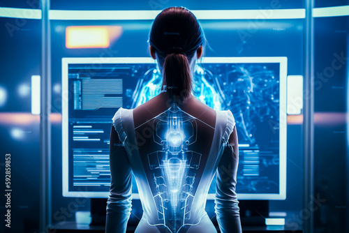 Médecine du futur, transhumanisme - Générative IA photo
