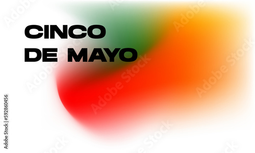 cinco de mayo gradient mesh background with copy space for your text. Landscape banner