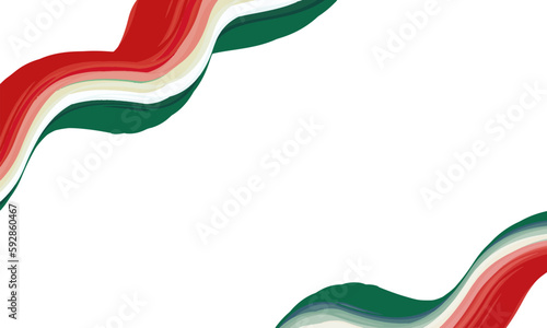 Vector mexico background with copy space for your text isolated on white. Landscape background