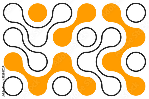 Innovation, technology pattern, dots background, science poster