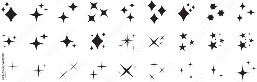 Stars set icons.Shine icons. Christmas vector symbols isolated.Sparkle star icons. Stars set icons.Shine icons. Christmas vector symbols isolated.Sparkle star icons.